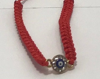 Pulsera hecha a mano con ojo protettore