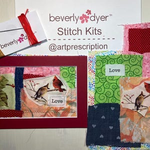 Slow Stitch: Art Prescription™ Stitch Kit, Textile Art, Meditative Stitching