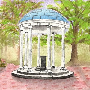UNC Old Well Grußkarten