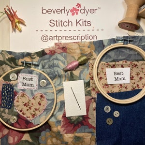 Zestaw do szycia Slow Stitch: Zestaw do szycia Art Prescription™, Sztuka tekstylna, Medytacyjne szycie