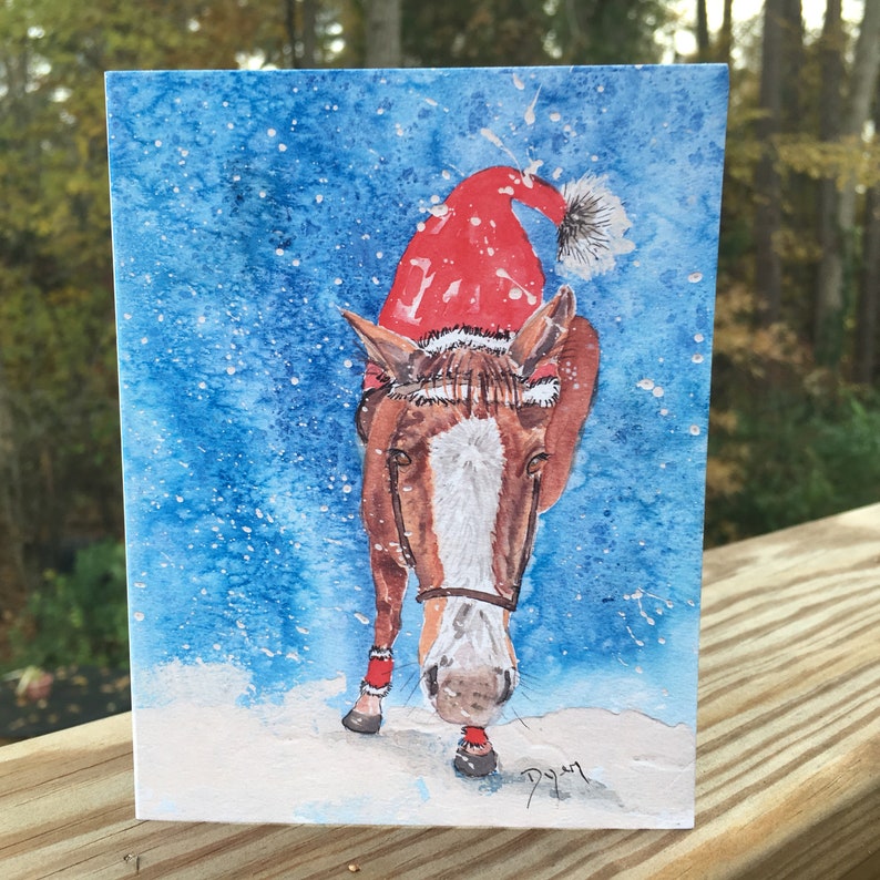 Holiday Horse Note Cards Box of 10