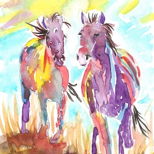 Cartes de correspondance de chevaux assortis, boîte de 10