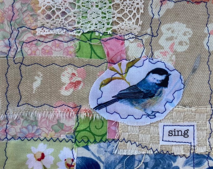 Wearable Textile Art, Textile Patch, Embroidery Patch Etsy