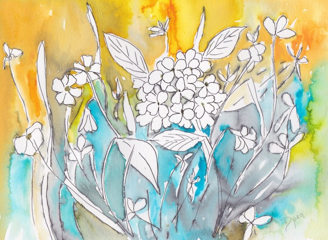 Watercolor Note Cards Boxed Set of 8 - Etsy