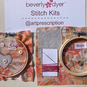 Zestaw do szycia Slow Stitch: Zestaw do szycia Art Prescription™, Sztuka tekstylna, Medytacyjne szycie