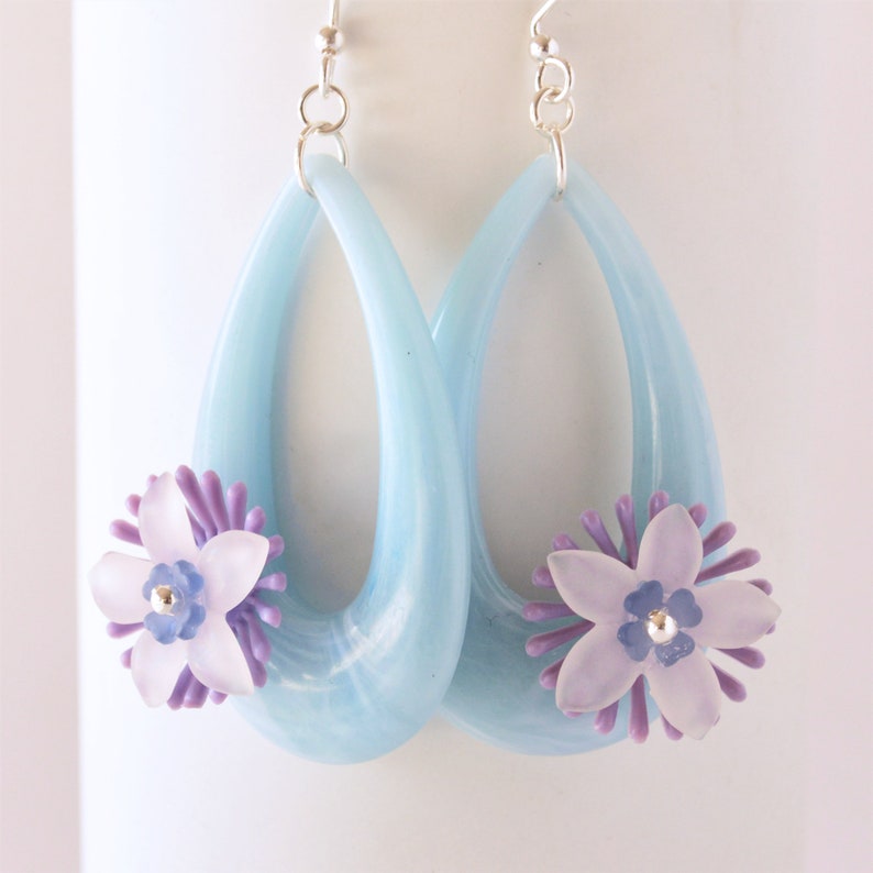 Bonbon Lucite Small Teardrop Hoop Earrings
