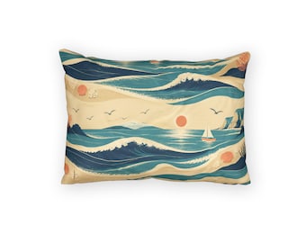 Cojín de almohada con vista al mar