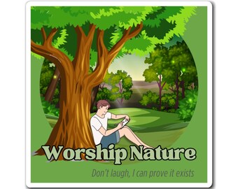 Aimants carrés puissants 3 x 3 po Worship Nature Grounding