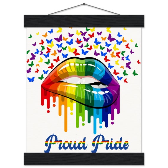 Proud Pride Museum-Quality Matte Paper Poster with Hanger