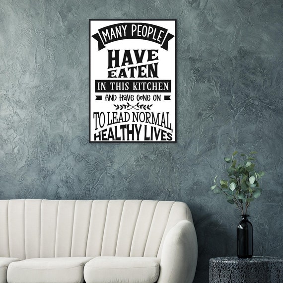 Many people have eaten... Classic Matte Paper Wooden Framed Poster