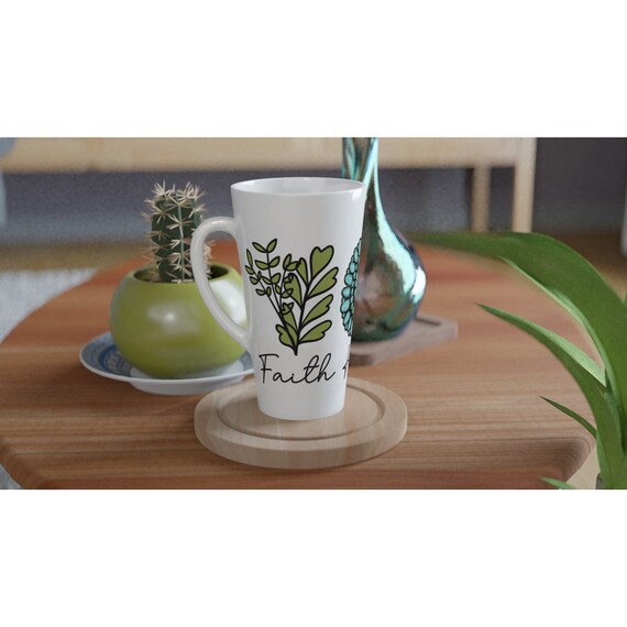 Faith Hope Love Latte 17oz Ceramic Mug