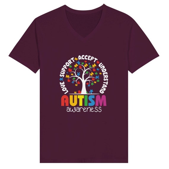 Autism Awareness Premium Unisex V-Neck T-shirt