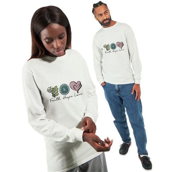 Faith Hope Love Classic Unisex Longsleeve T-shirt