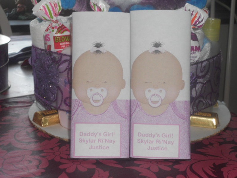 Baby Shower Candy Bar Wrappers Etsy