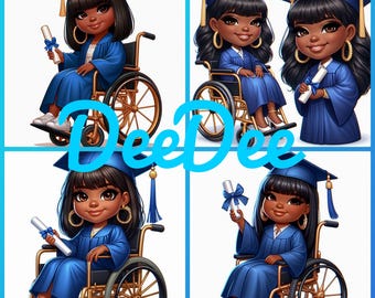 Graduation Girl Clipart: Disability Awareness Project