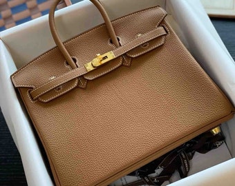 New Sale Birkin Retourne Handmade Bag in Gold