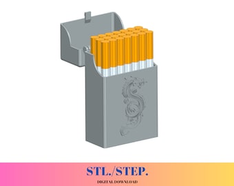 cigarette case 3d print Cigarette Box 3D Print STL File | Cigarette Case | 3D Digital File | 3D  Printed Files | 3D Printed | 3D model