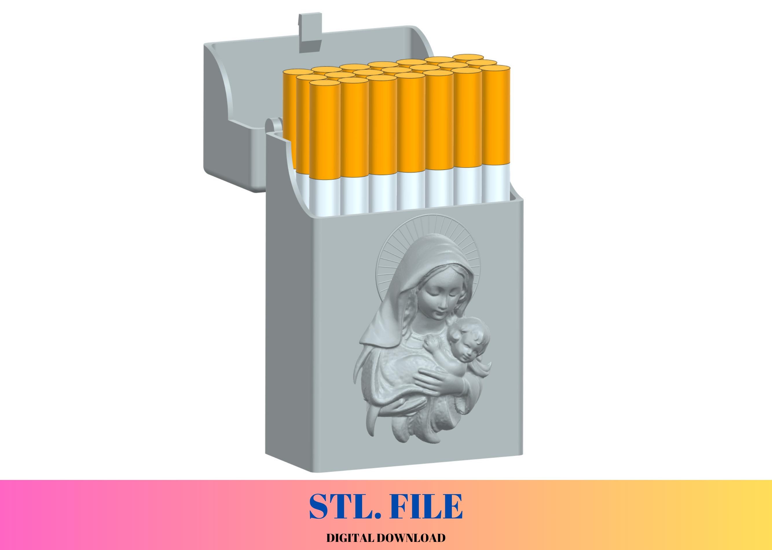 Cigarette Box 3D Print STL File | Cigarette Case | 3D Digital File | 3D  Printed Files | 3D Printed | 3D Model | STL