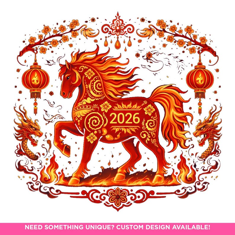 2026 Fire Horse | Year of the Horse | Chinese Zodiac PNG | Lunar New ...