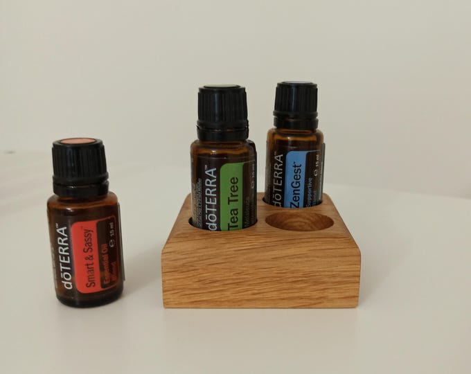 Esszenciális illóolajtartó 4db 15ml doTERRA palack tárolásához 2 sorban