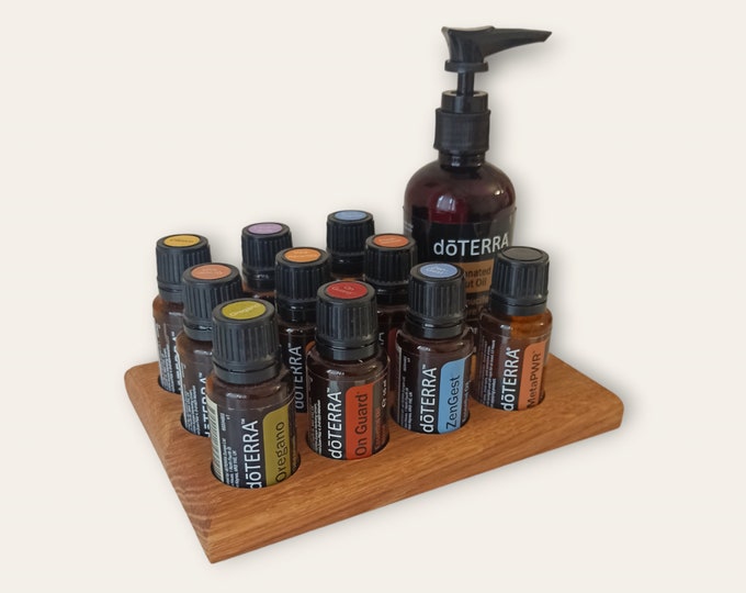 Esszenciális illóolajtartó 10db 15ml doTERRA palack és 1db 115ml frakcionált kókuszolaj tárolásához