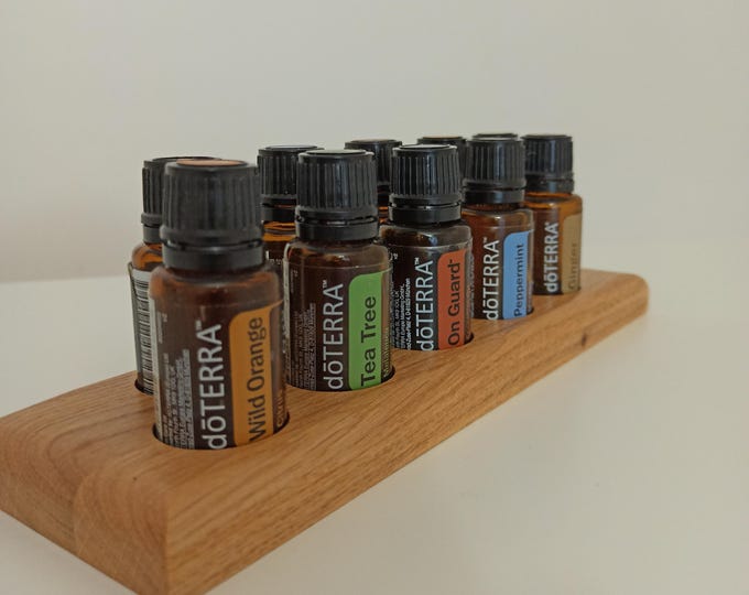 Esszenciális illóolajtartó 10db 15ml doTERRA palack tárolásához 2 sorban