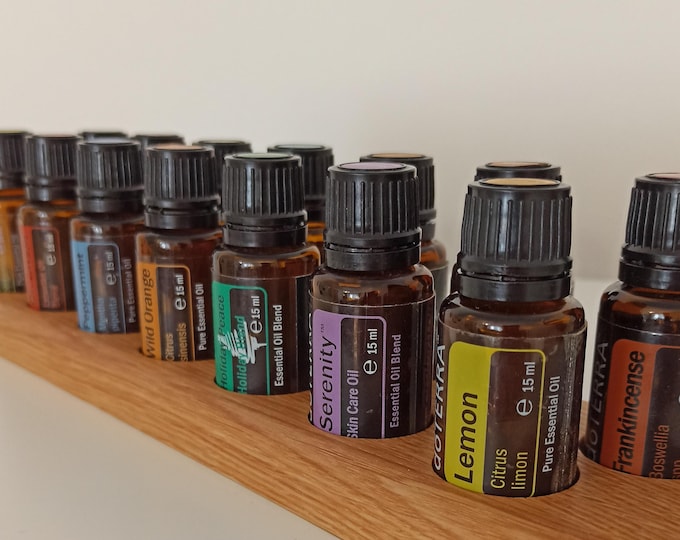 Esszenciális illóolajtartó 14db 15ml doTERRA palack tárolásához 2 sorban