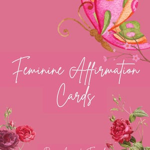 Cartões de Afirmação Feminina BLOOM! Cartões de Amor Próprio Positivo para Mulheres!