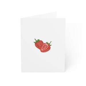 Tarjeta de felicitación de fresa
