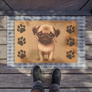 Adorable Pug, Doormat