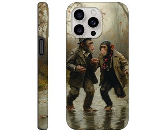 Hard Shell Case for iPhone/Samsung Galaxy - Dancing monkeys