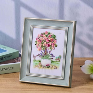 3D Silk Ribbon Embroidery Kit “Little Rose Tree” | Beginner-Friendly DIY with Tutorial Video