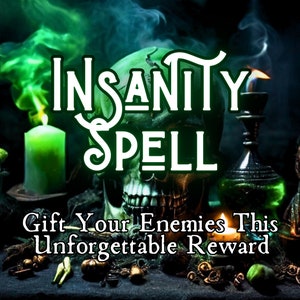 Insanity Spell, Strong Insanity Curse To Curse Your Enemy, Destroy Enemy Curse Spell Hex, Powerful Revenge Spell