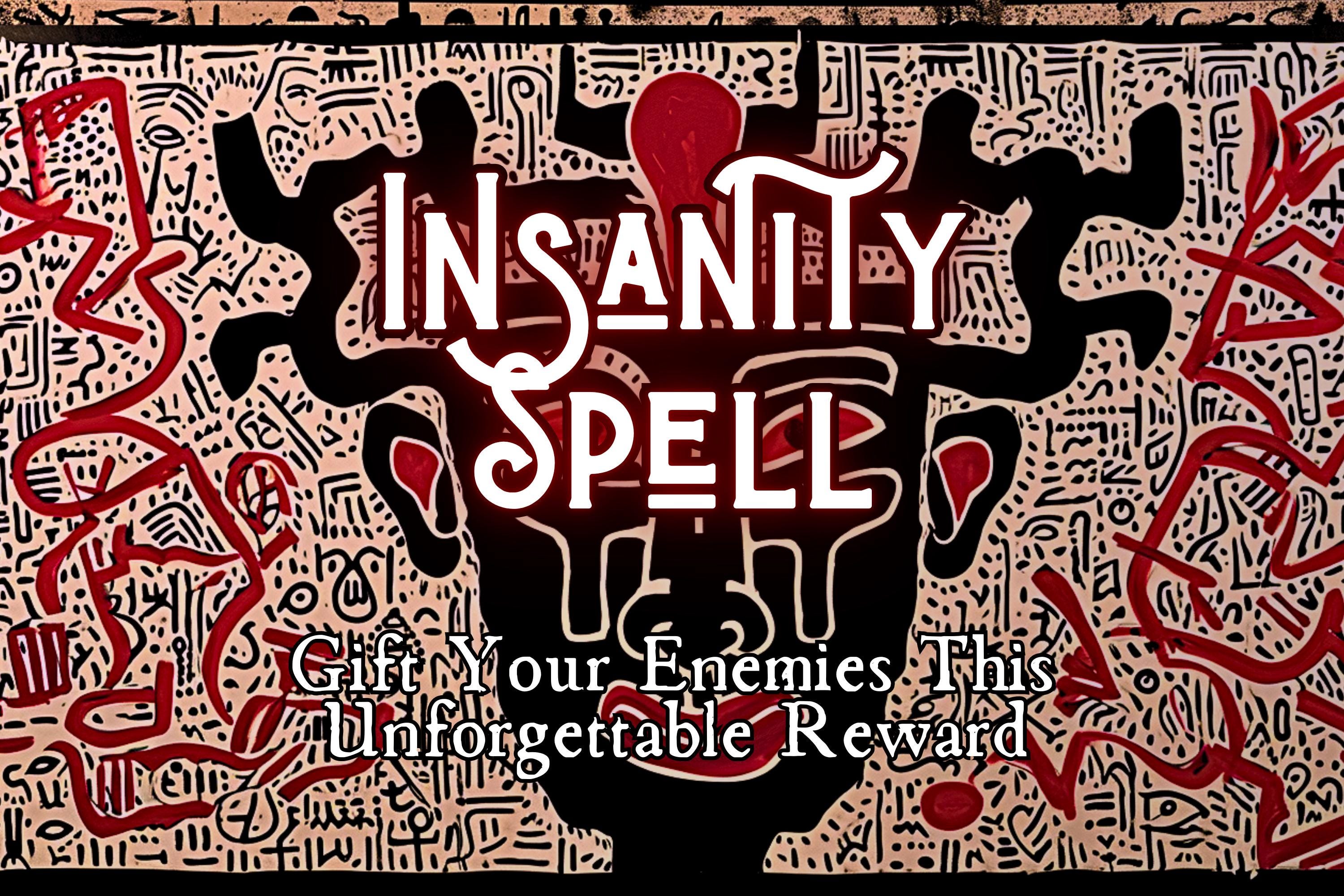 Insanity Spell, Powerful Revenge Spell, Insanity Curse to Curse Your Enemy, Wiccan Hex Spell,Witchcraft for Enemy Curse Spell,Bad Luck Curse