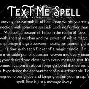 Text Me Spell, Contact Me Spell, Communication Spell, Get them To Contact You Fast image 2