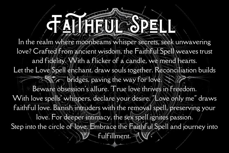 Faithful Spell, Repair Relationship With The Best Loyalty Spell, Obsession Spell, Love Only Me Spell, Be Only Mine Spell Bild 2