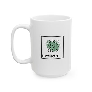 Programmer Coffee Mug Coder Coffee Mug IT Coffee Mug Tech Coffee Cup Python Coffee Mug Data Gift Data Mug - Python