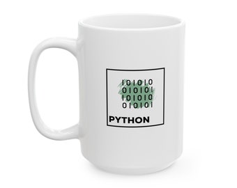 Programmer Coffee Mug Coder Coffee Mug IT Coffee Mug Tech Coffee Cup Python Coffee Mug Data Gift Data Mug - Python
