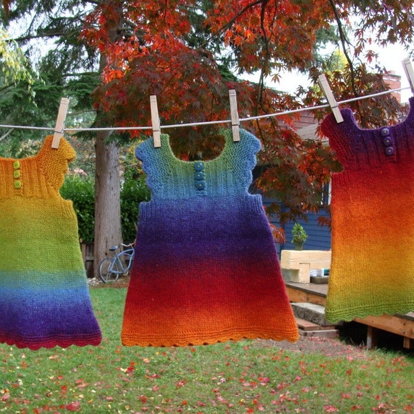 rainy weekend rainbow dress