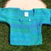McAfee reviewed shades of sea handspun handknit baby sweater