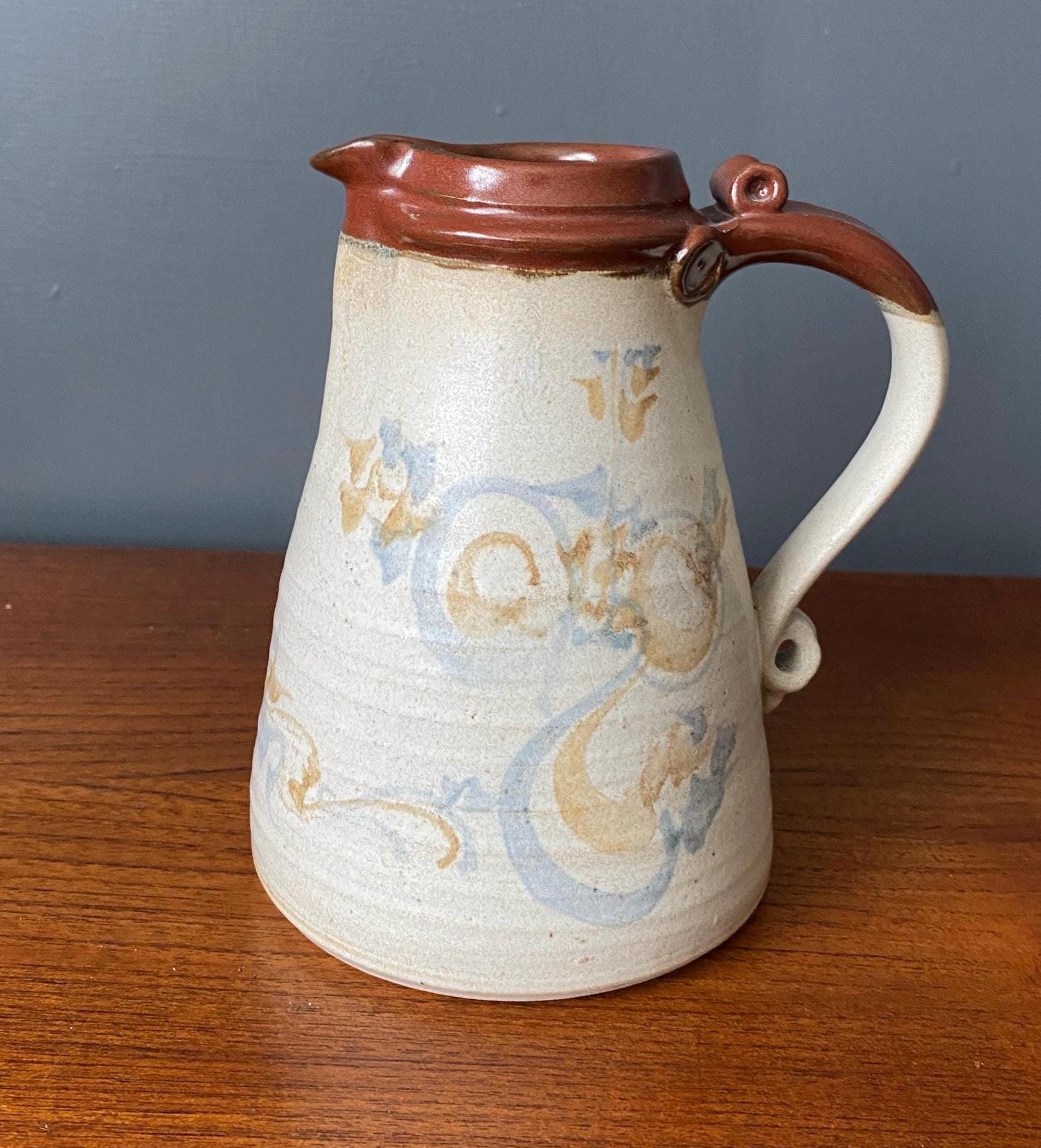 Charming Scottish Portsoy Pottery Ceramic Handmade Jug Rustic
