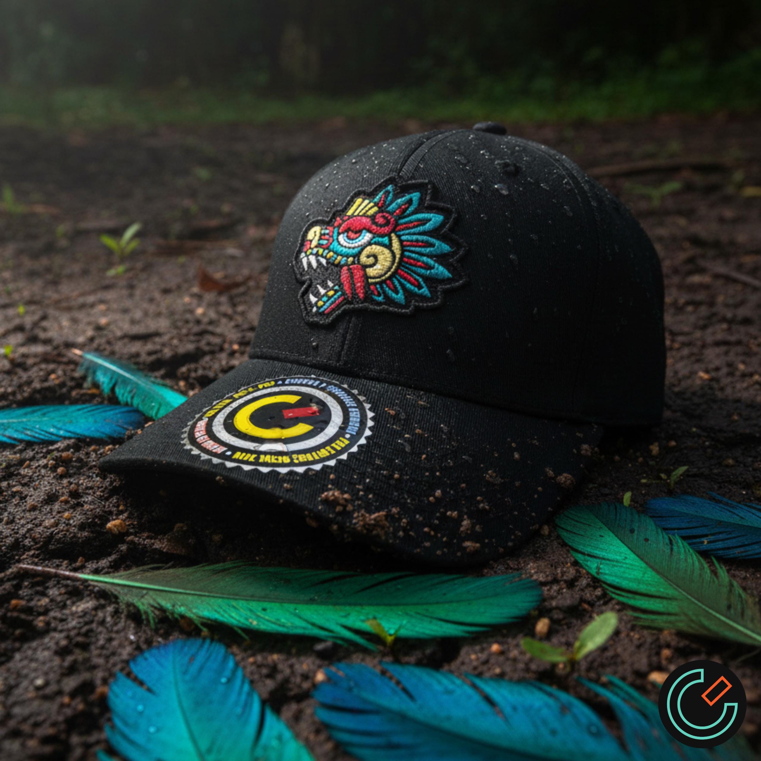 Embroidered Quetzalcoatl Strapback Cap - Etsy