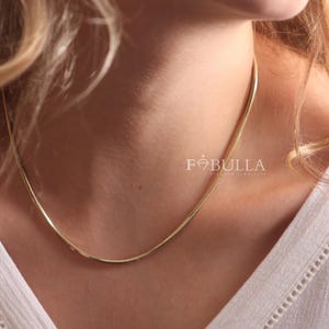 14K Gold Snake Necklace, Layered Round Gold Chain, Handmade Gold Snake Necklace, Round Shape Chain,Gold Snake Necklace,Gold Snake Chain Gift