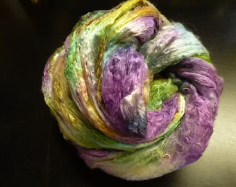 Iris Hand Dyed Mulberry Silk Top 2 Ounces