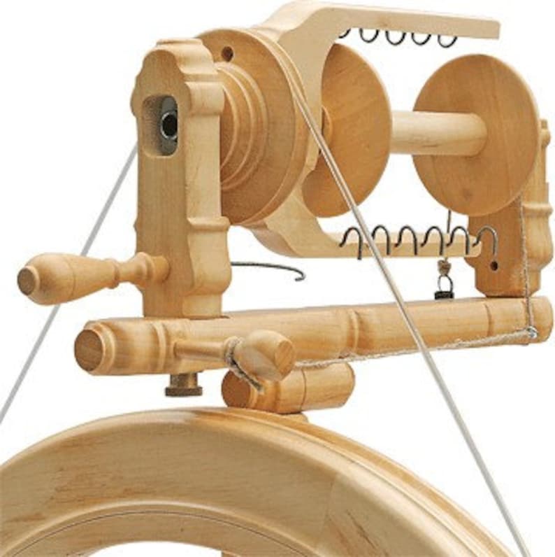Kromski Sonata Walnut Spinning Wheel Free Shipping Bonus Etsy