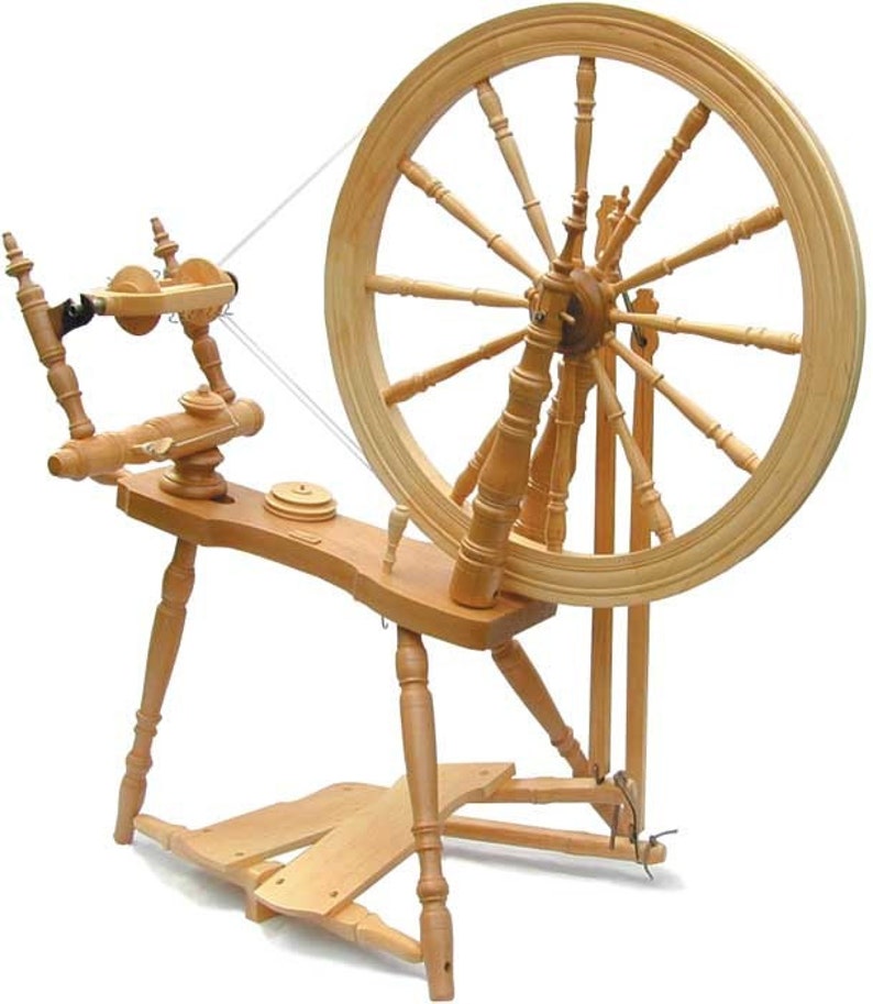 Kromski Symphony Spinning Wheel Unfinished Free Ship Special Bonus image 1