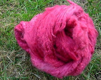 Hand Dyed Silk Top Fushia 2 Ounces