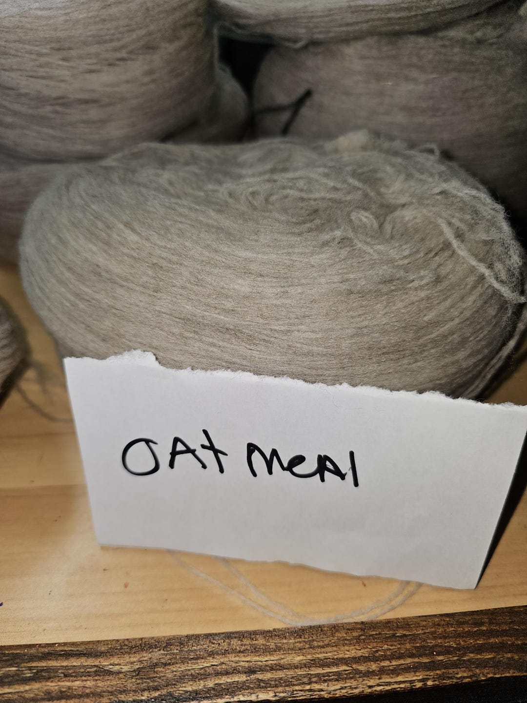 Pencil Roving 22 Micron Merinowool Heathered Oatmeal Spin Card Felt ...