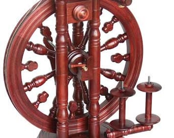 The Minstrel Spinning Wheel Mahogany  by Kromski Free Shipping   Bonus