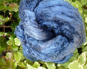 Blue Jean Hand Dyed Mulberry Silk Top 2 Ounces